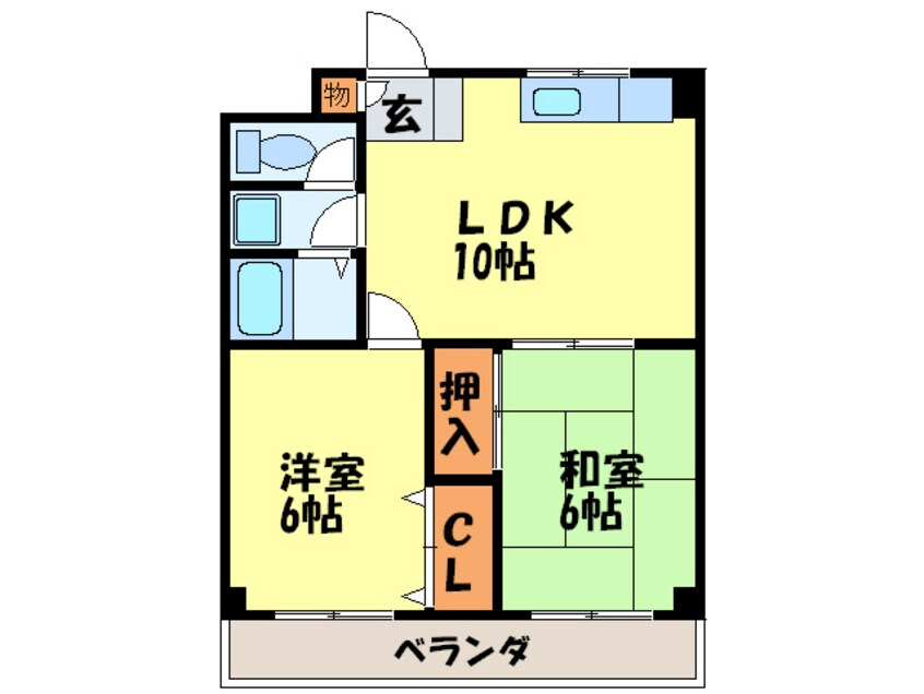 間取図 ウエストヴィレッジ春日