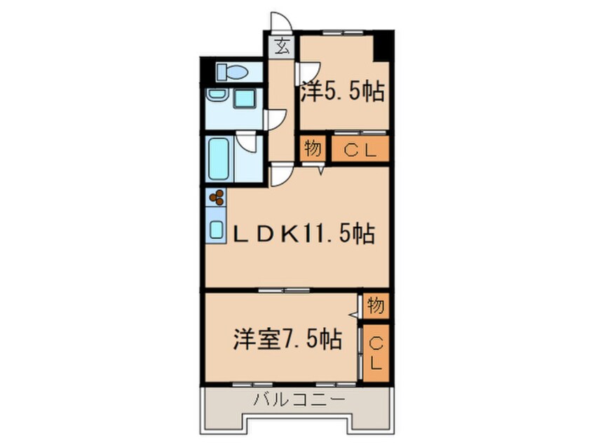 間取図 第５晴和ビル