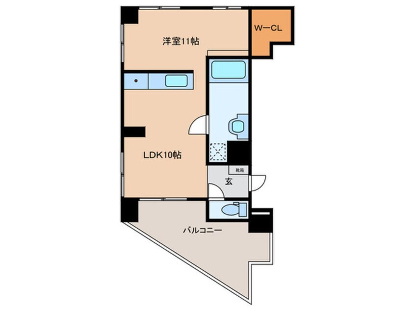 間取図 ﾗｲｵﾝｽﾞﾏﾝｼｮﾝ南薬院(1102)