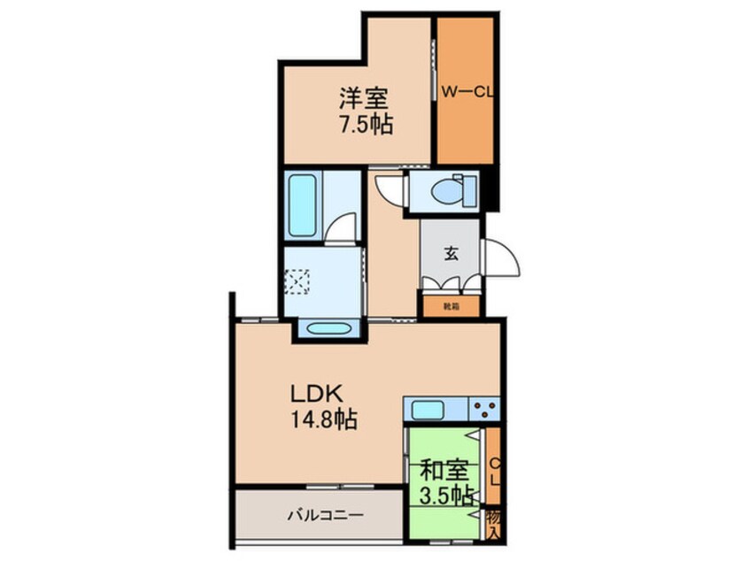 間取図 ポルトボヌール城西