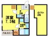 ｗｉｌｌｉｎｇ塩原 1Kの間取り