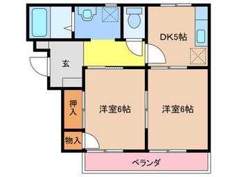 間取図 フレグランス福間Ａ