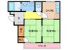 フレグランス福間Ａ 2DKの間取り