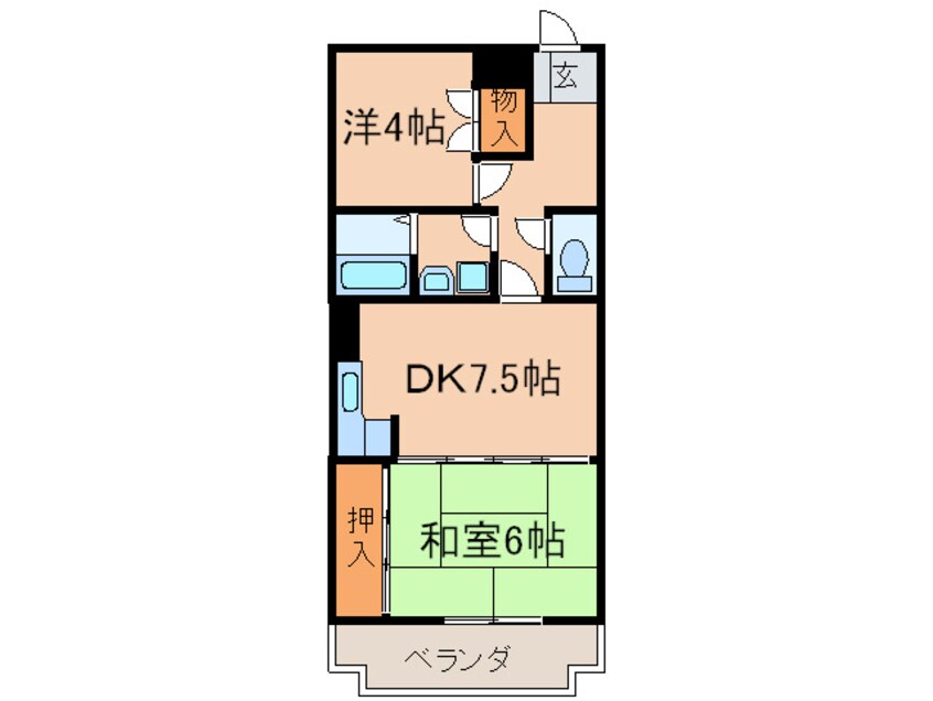 間取図 陣山スカイマンション(202)