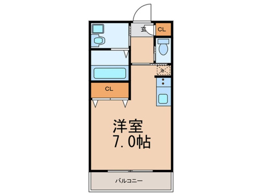 間取図 ラファセアリービオ博多(502)