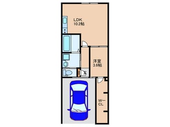 間取図 仮)隼人町真孝松山３２４９APB