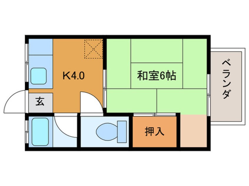 間取図 サンコーポ高辻