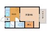 サンコーポ高辻 1Kの間取り