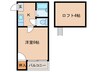 リバーロードコート 1Kの間取り