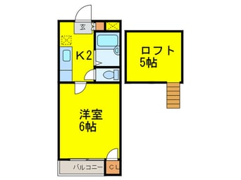 間取図 大橋メゾンＢＭⅢ Ａ
