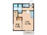 TRIOVE　JR久留米駅前 1LDKの間取り