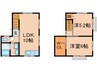 メゾネット中山 2LDKの間取り