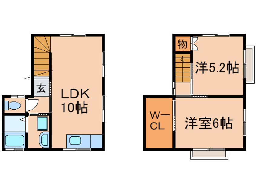 間取図 メゾネット中山