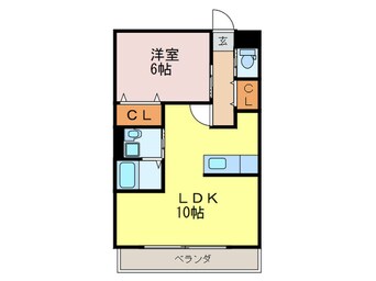 間取図 ビュ－テラス清田Ⅲ