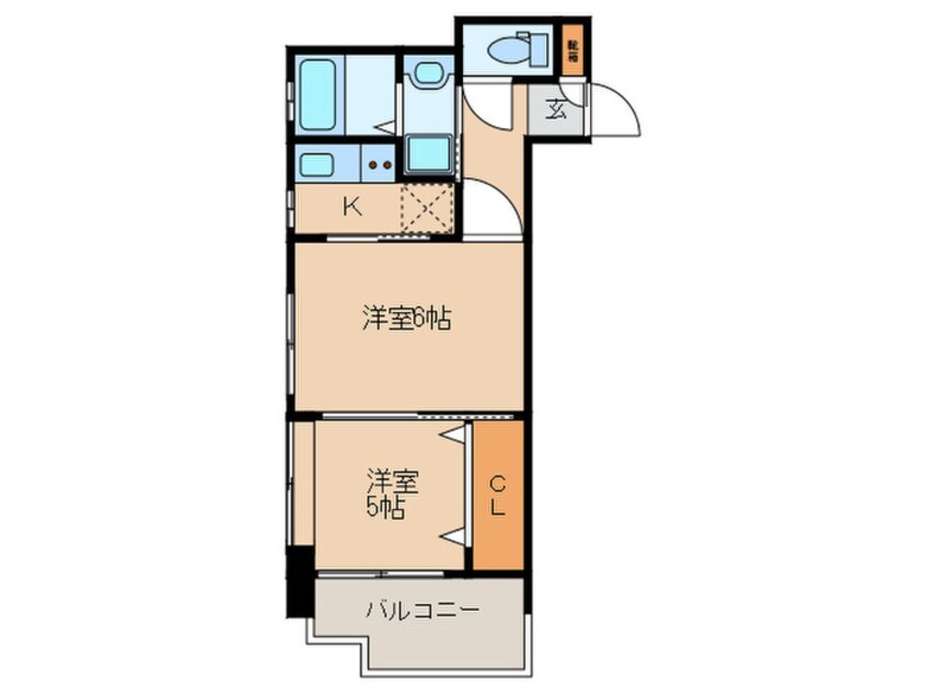 間取図 エステ－トモア平尾倶楽部