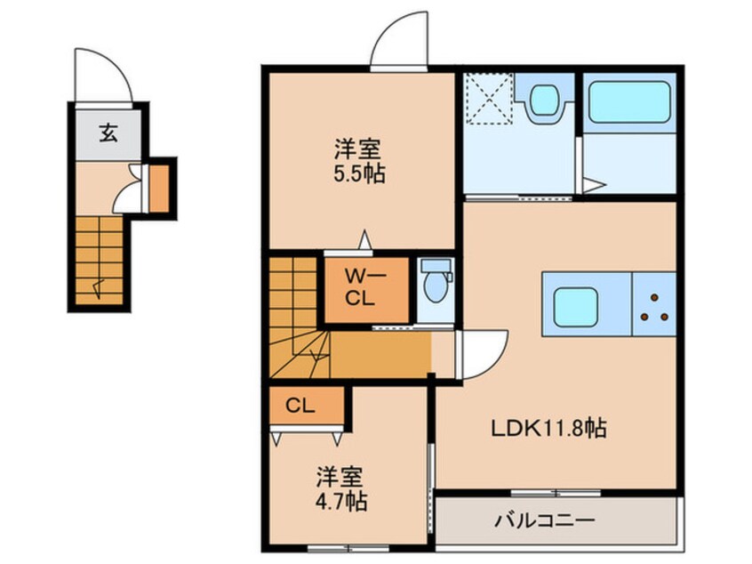間取図 仮)リオーネ富野