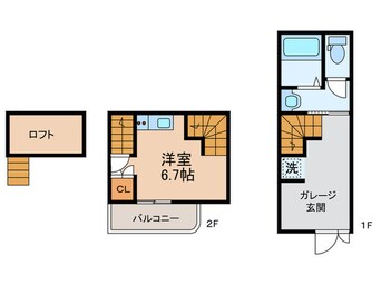 間取図 クワトロ・ヴィラ竹下