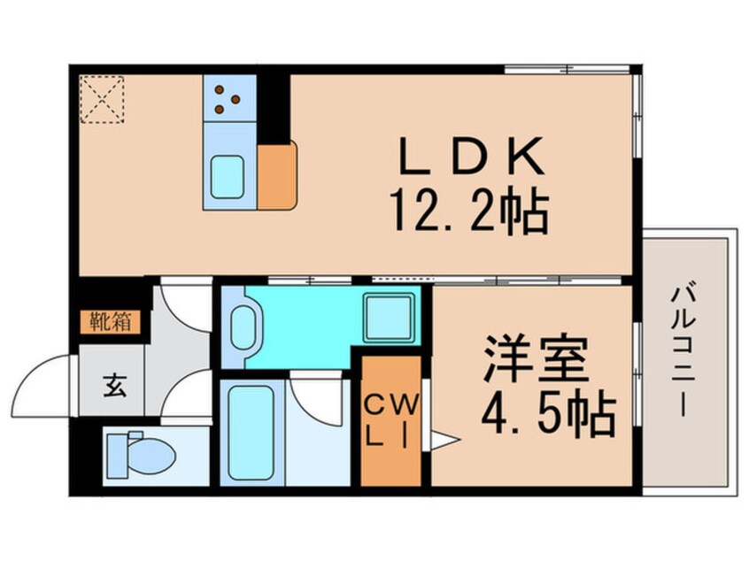 間取図 仮)D-ROOM南福岡