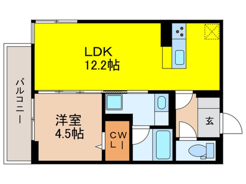 間取図 仮)D-ROOM南福岡