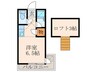 ベルコート折尾 1Rの間取り