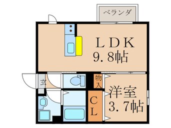 間取図 トレス苅田弐番館