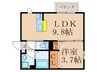 トレス苅田弐番館 1LDKの間取り