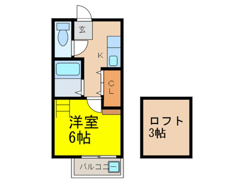 間取図 プリムベール大橋