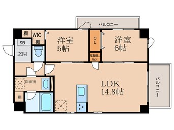 間取図 Ｌa　vie　Ｂelle