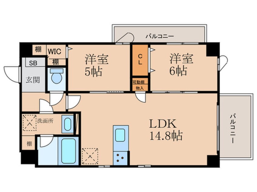 間取図 Ｌa　vie　Ｂelle