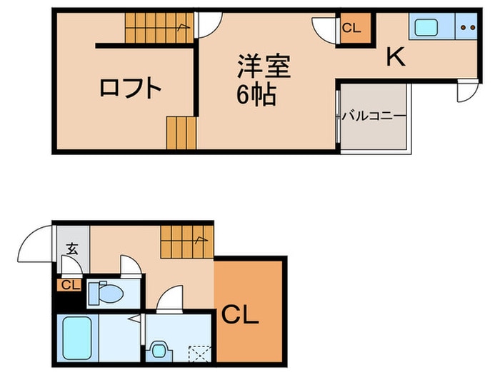 間取り図 CB久留米ヴェール