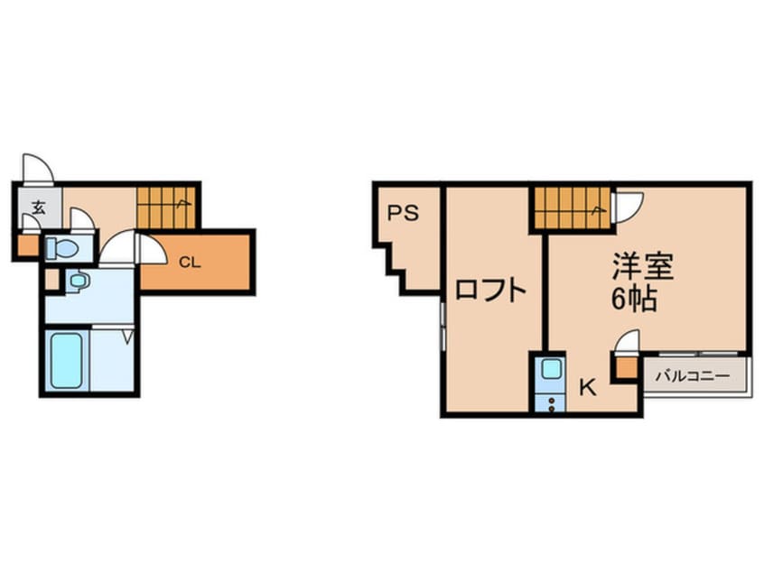 間取図 CB久留米ヴェール