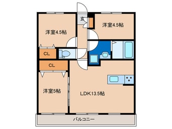 間取図 プレシャス多々良