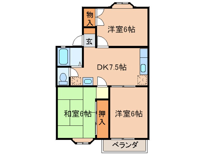 間取図 ファミュ名島