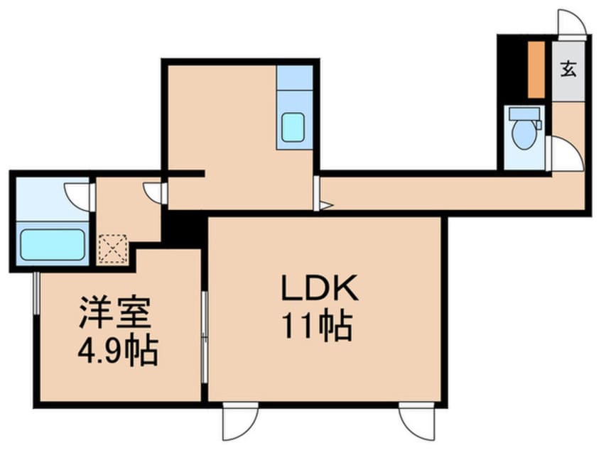 間取図 仮）湯町１丁目AP