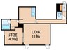 仮）湯町１丁目AP 1LDKの間取り