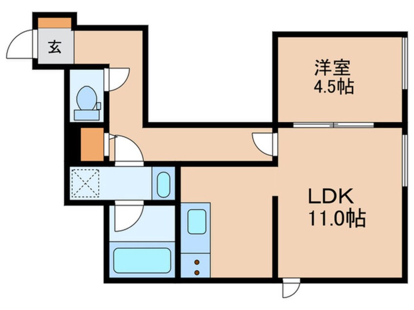 間取図 仮）湯町１丁目AP