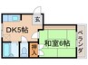 フレグランス浅川台 1DKの間取り