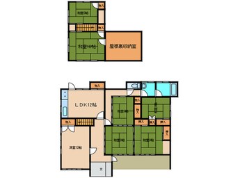 間取図 上頓野貸家