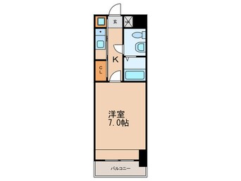 間取図 エステート・モア箱崎Ⅱ(302)