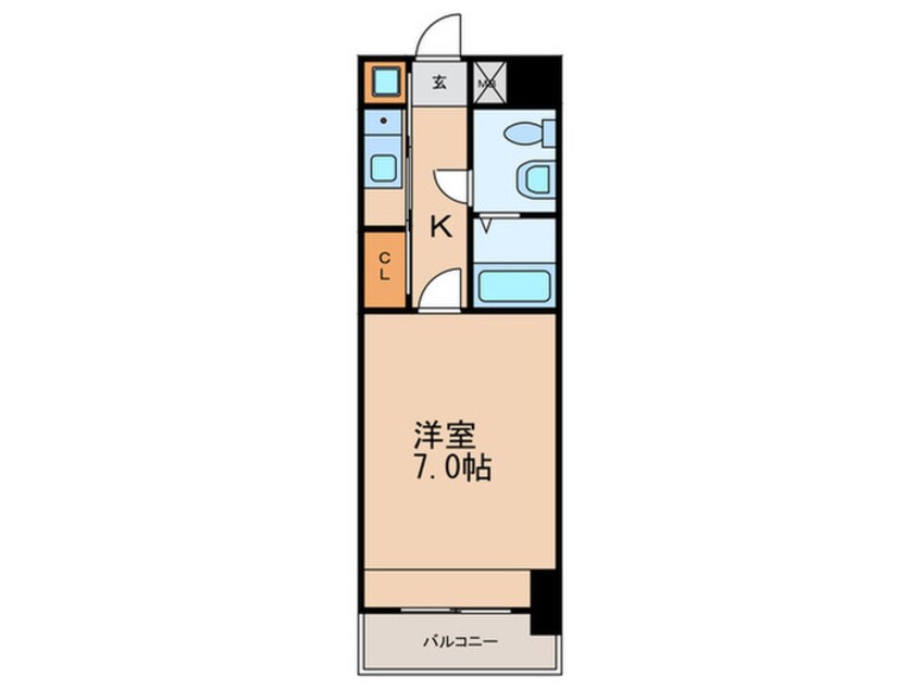 間取図 エステート・モア箱崎Ⅱ(302)