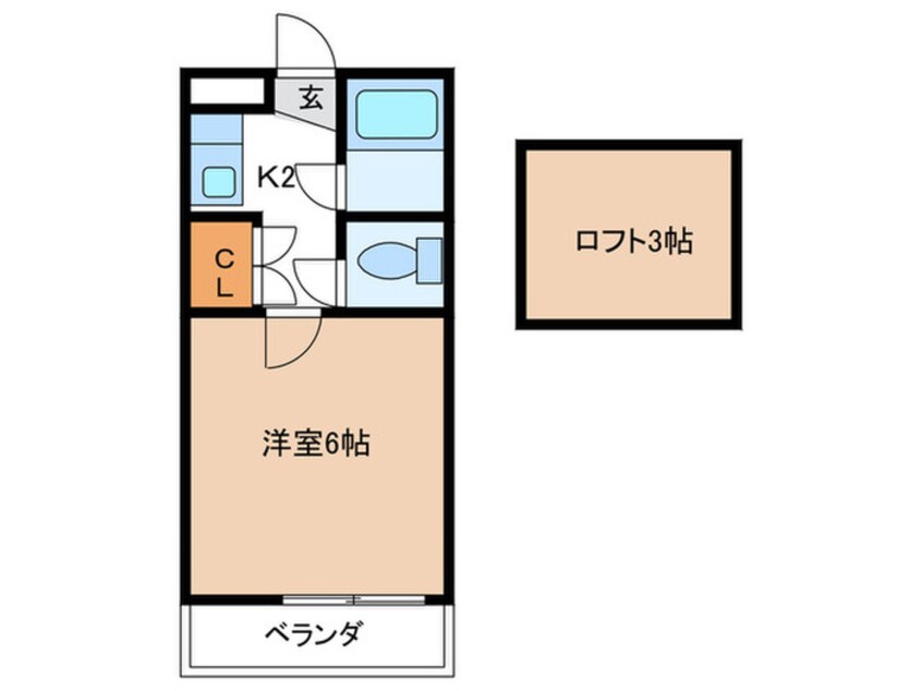 間取図 サンライズラフィ－ネ