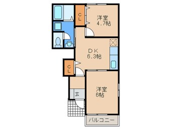 間取図 スリーワンスリーヒルズD