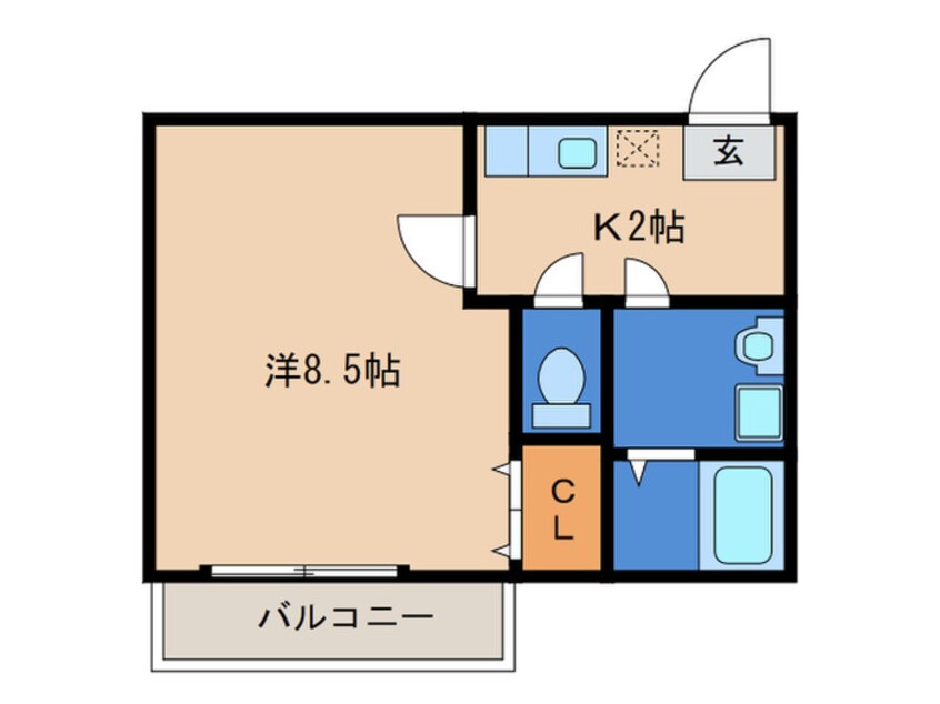 間取図 クレスト周船寺