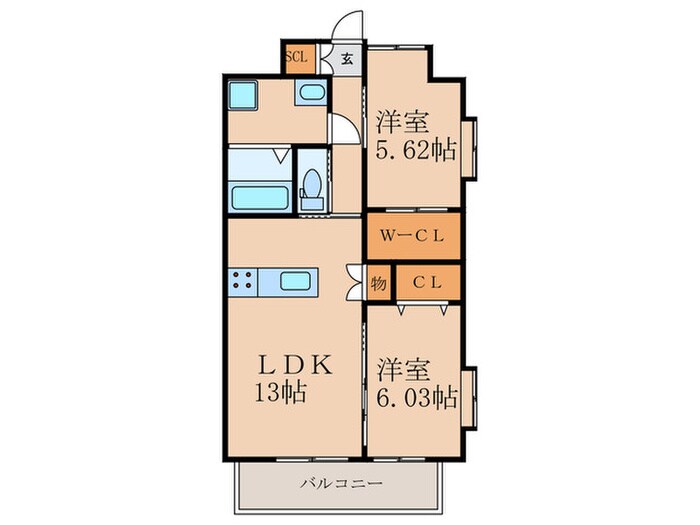 間取り図 ギャラン二島