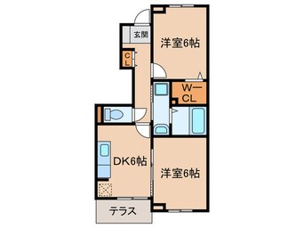 間取図 エステ－ト長津タウン２１Ｂ