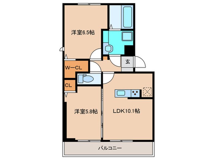 間取り図 仮)D-ROOM赤間駅前　Ⅰ