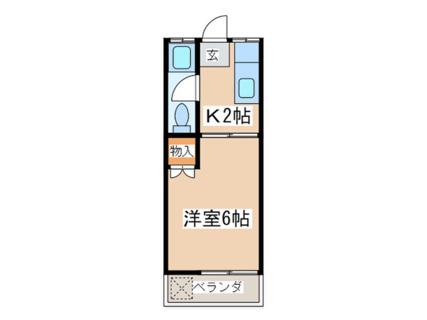 間取図 ニュー鉾の浦コーポ