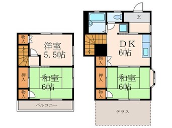 間取図 グリーンハイツ山路Ⅱ