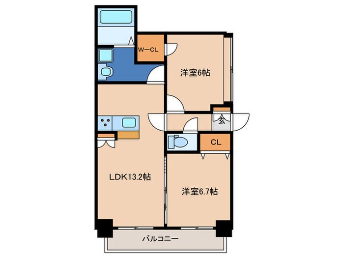 間取り図 カーサプラス香椎駅前