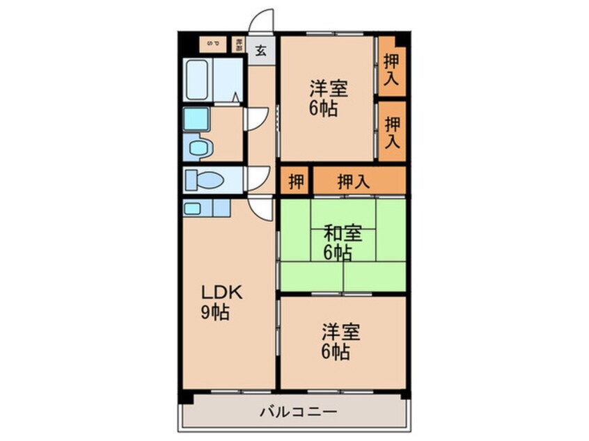 間取図 №８ 山一ビル